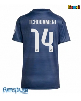 Real Madrid Aurelien Tchouameni #14 Tricou Fotbal Replică 2025-26 Femei Deplasare